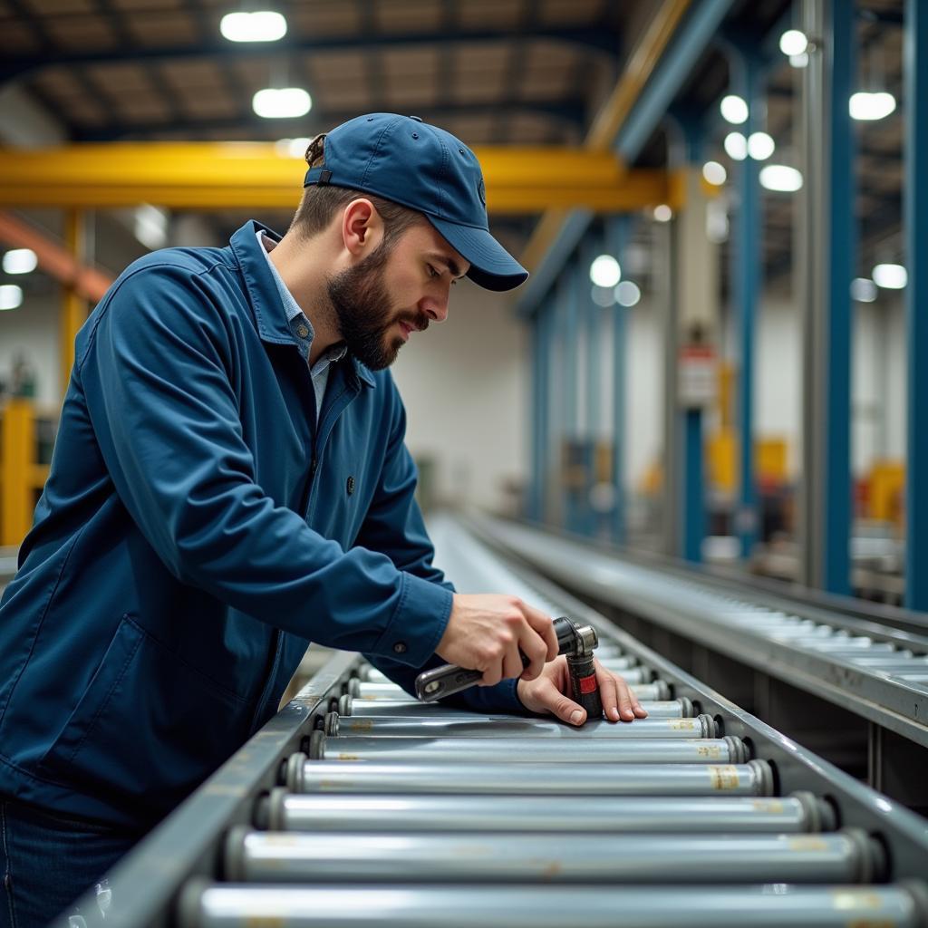 Wartung von Roller Transporten