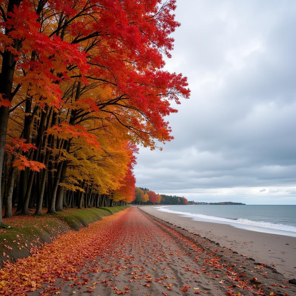 Herbstwetter in Nonnevitz auf Rügen