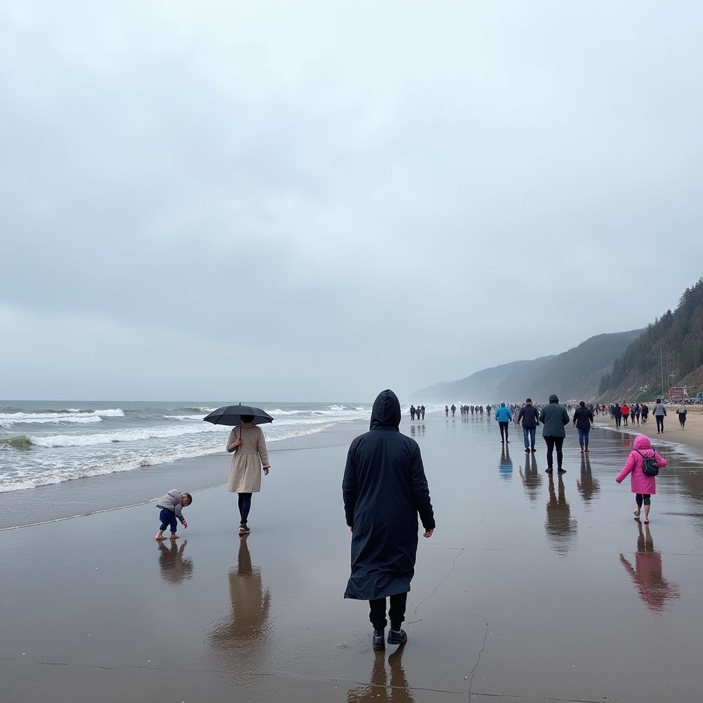 Regenwetter in Nonnevitz auf Rügen