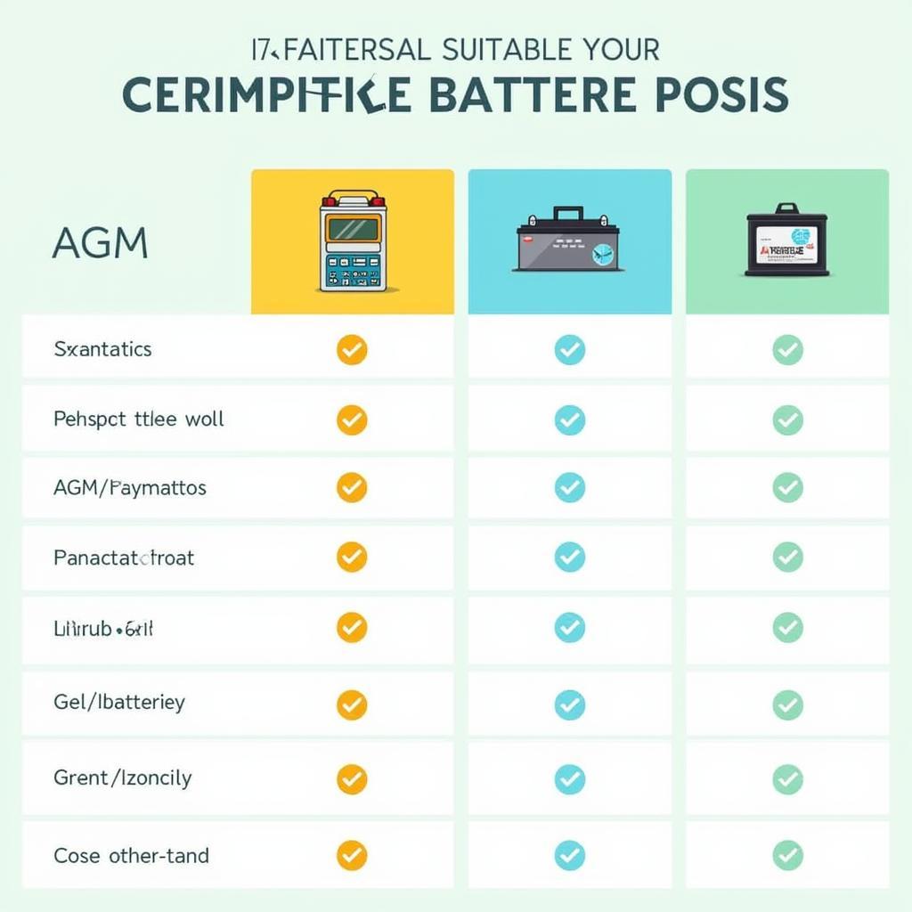 Verschiedene Batterietypen für den Wohnwagen