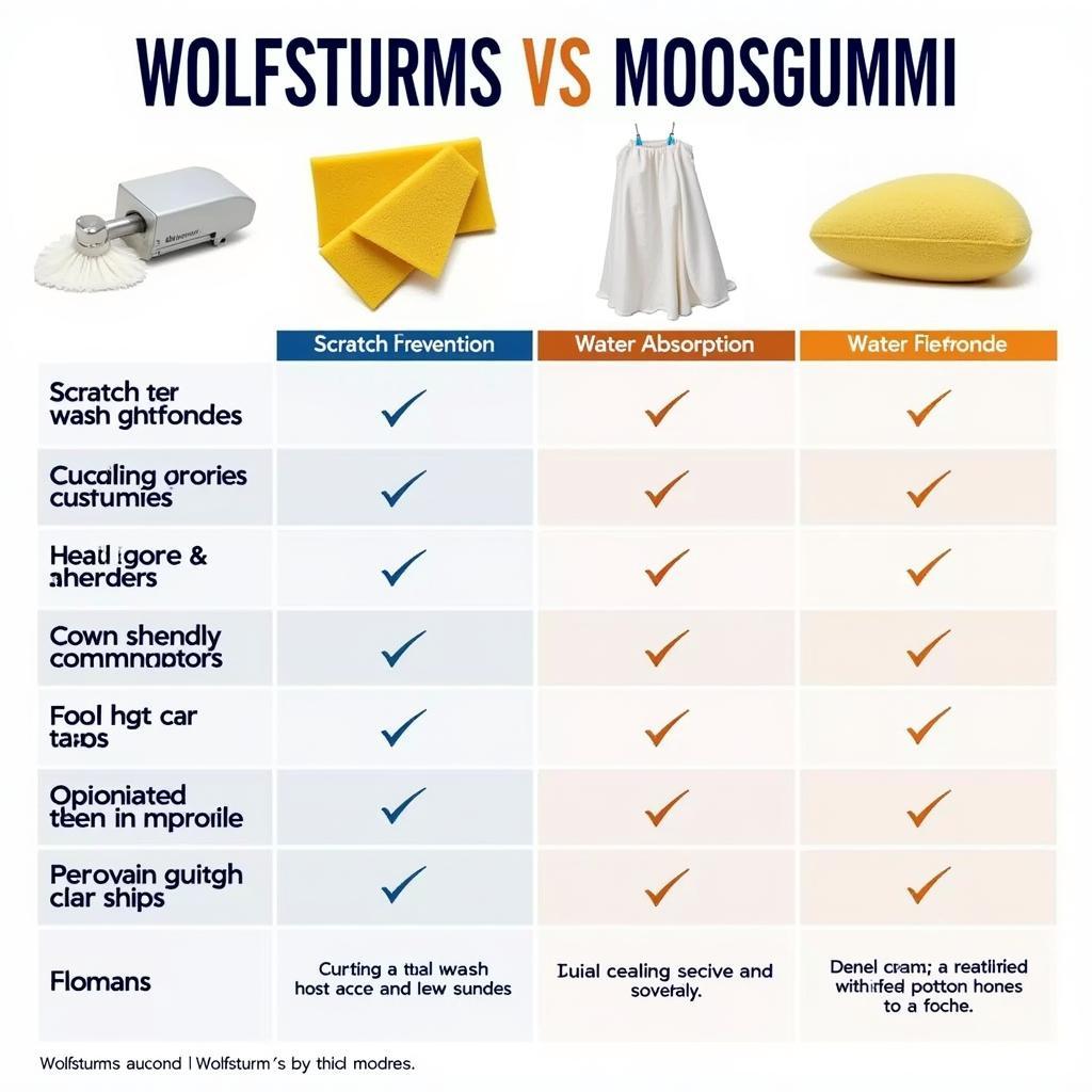 Vergleich von Wolfsturms Moosgummi mit anderen Waschmethoden