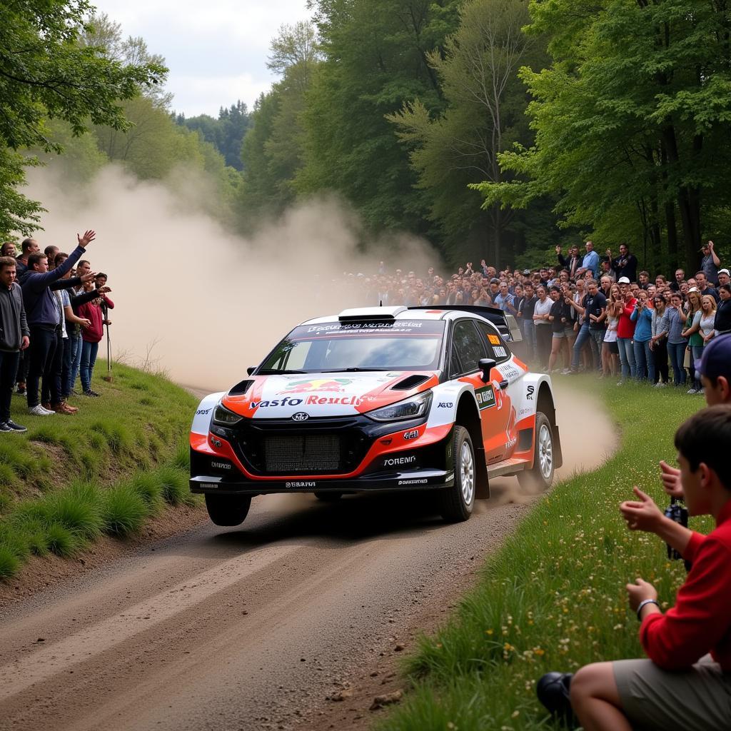 Spektakuläre Momente der WRC Deutschland