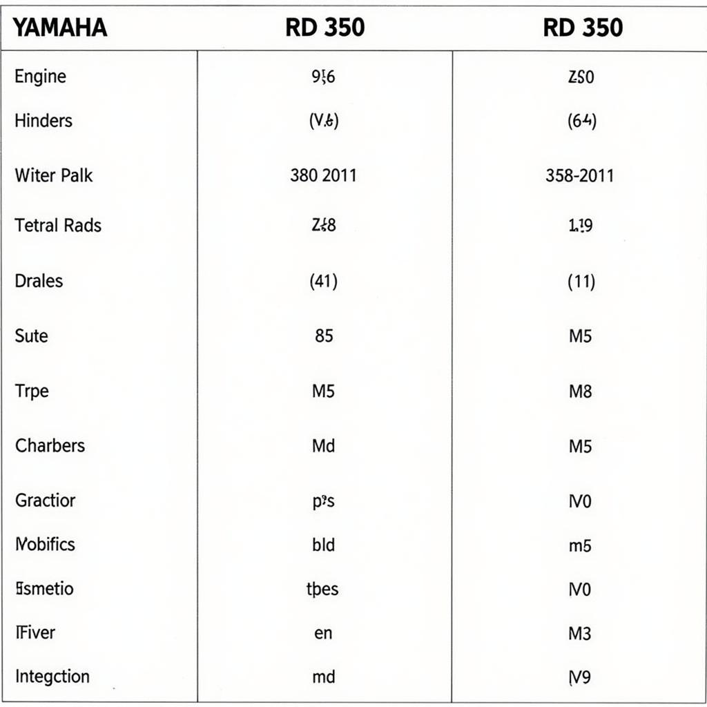 Yamaha RD 350 Modelle Vergleich