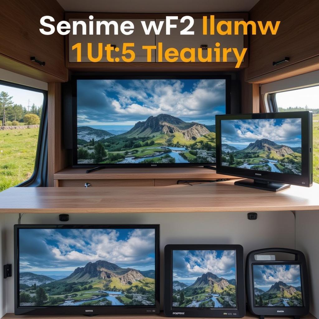 12V TV Größenvergleich im Wohnmobil