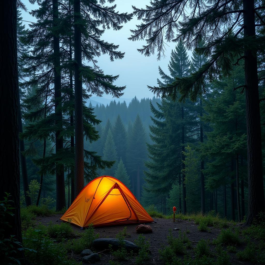 Wild Camping in der Natur am Nürburgring