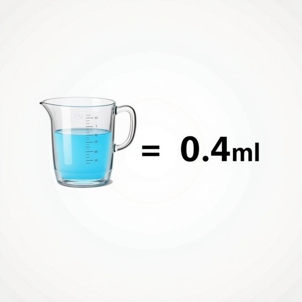 Umrechnung von 400 ml in Liter