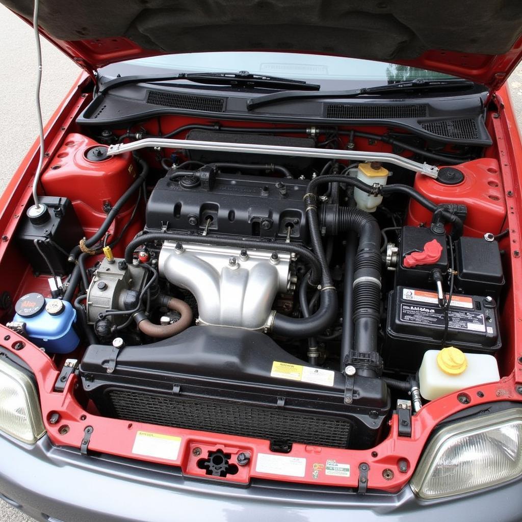 Motor eines 93 Honda Civic