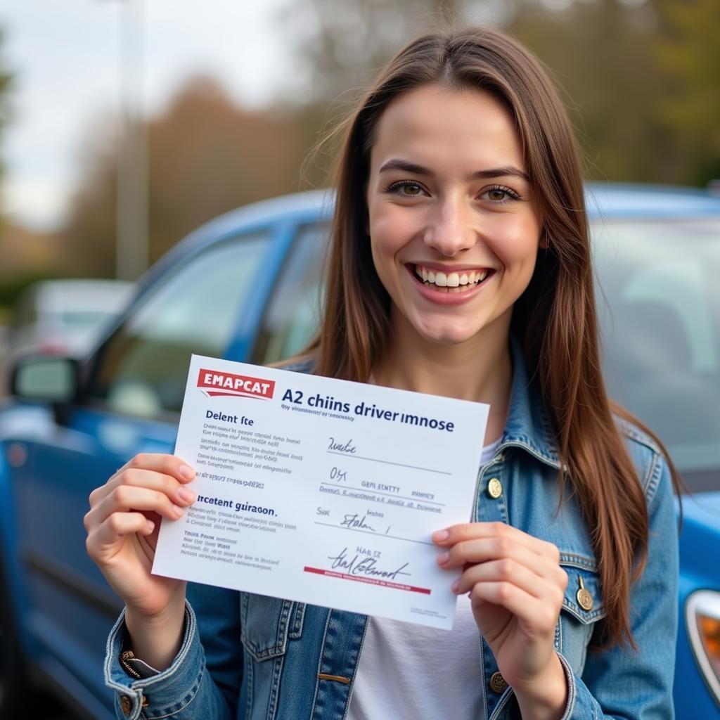 A2 Prüfungsfragen Erfolg: Bestehen der A2 Führerscheinprüfung.