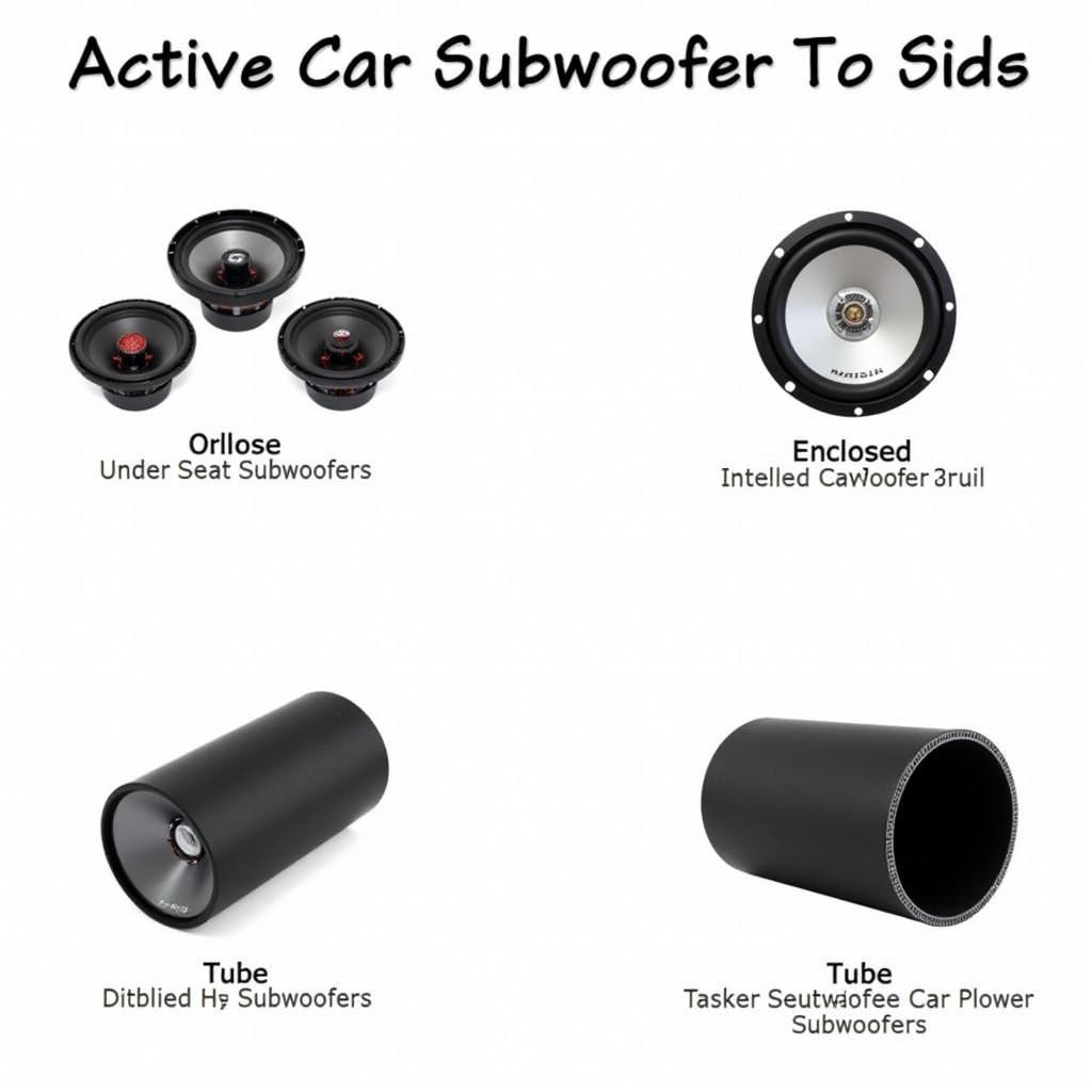 Vergleich unterschiedlicher Aktiv Subwoofer Typen für das Auto