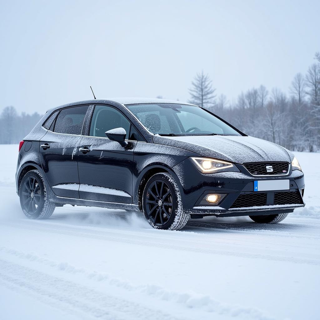 Allwetterreifen am Seat Ibiza im Wintertest