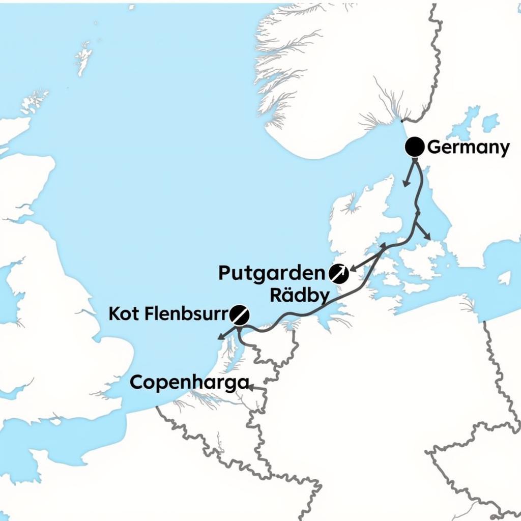 Alternative Routen Karte Kopenhagen