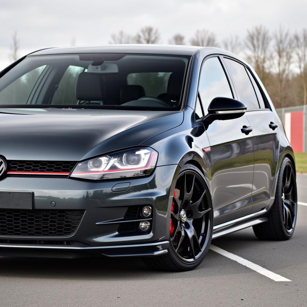 VW Golf GTI mit sportlichen Alufelgen