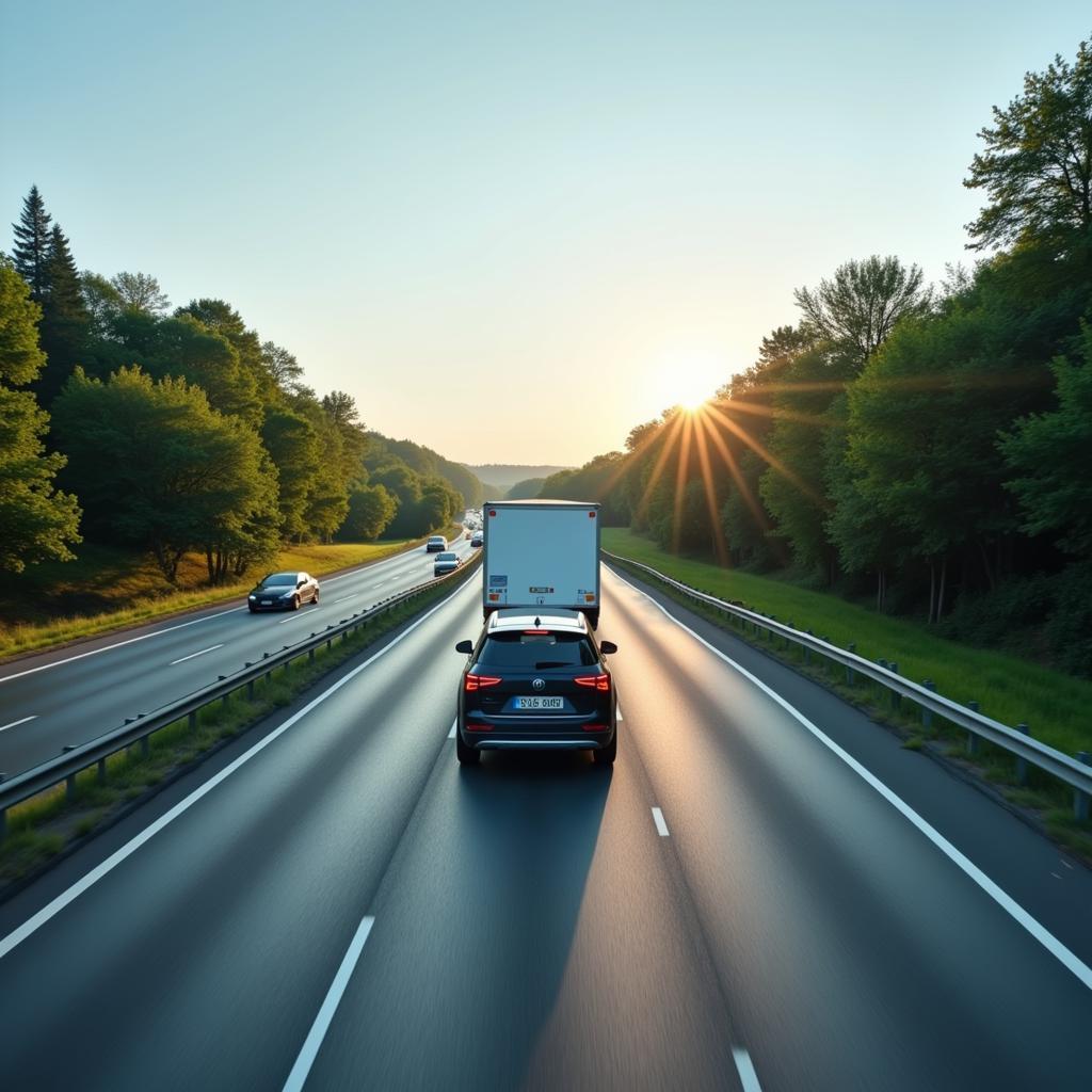 Sicheres Fahren mit Anhänger auf der Autobahn