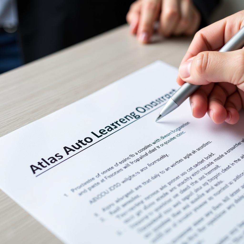 Atlas Auto Leasing Vertrag