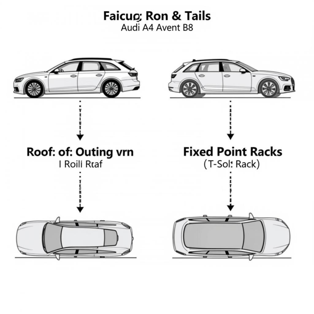 Verschiedene Dachträgertypen für den Audi A4 Avant B8