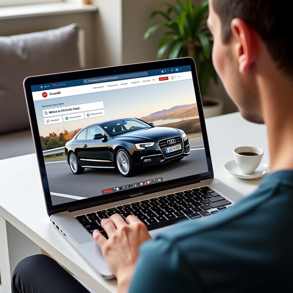 Online-Suche nach einem gebrauchten Audi A5