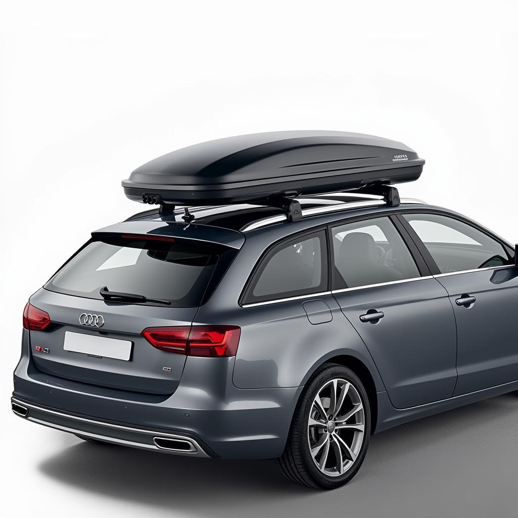 Audi A6 Avant mit montierter Dachbox