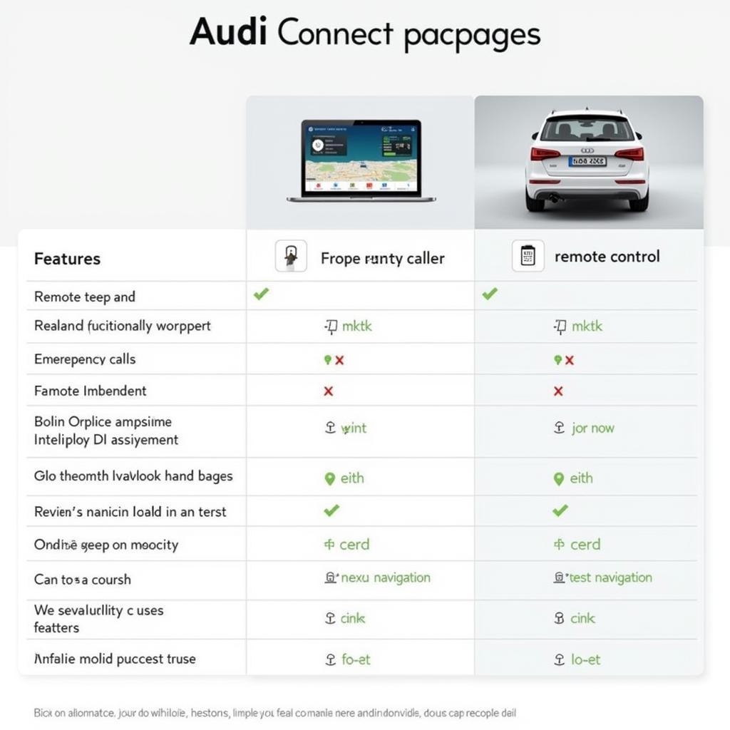 Audi connect Pakete Vergleich