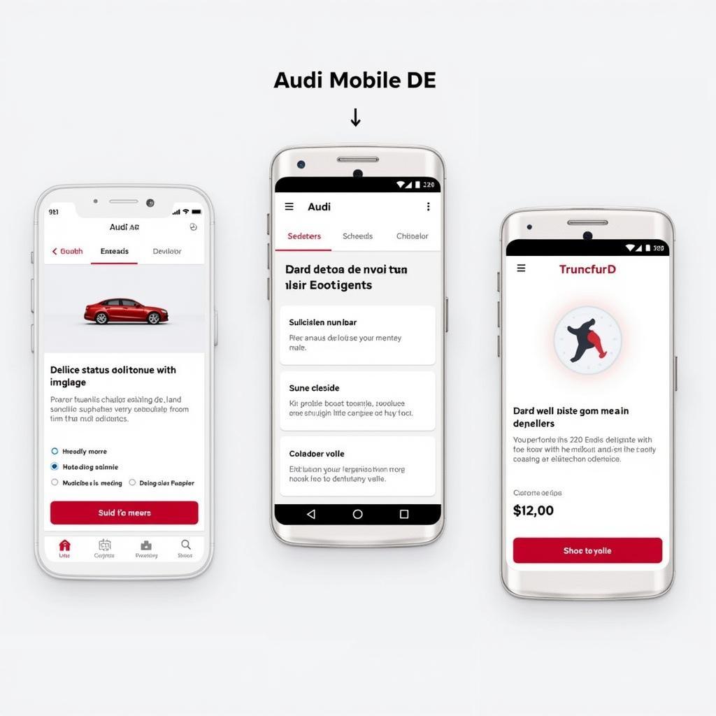 Übersicht der Audi Mobile DE App