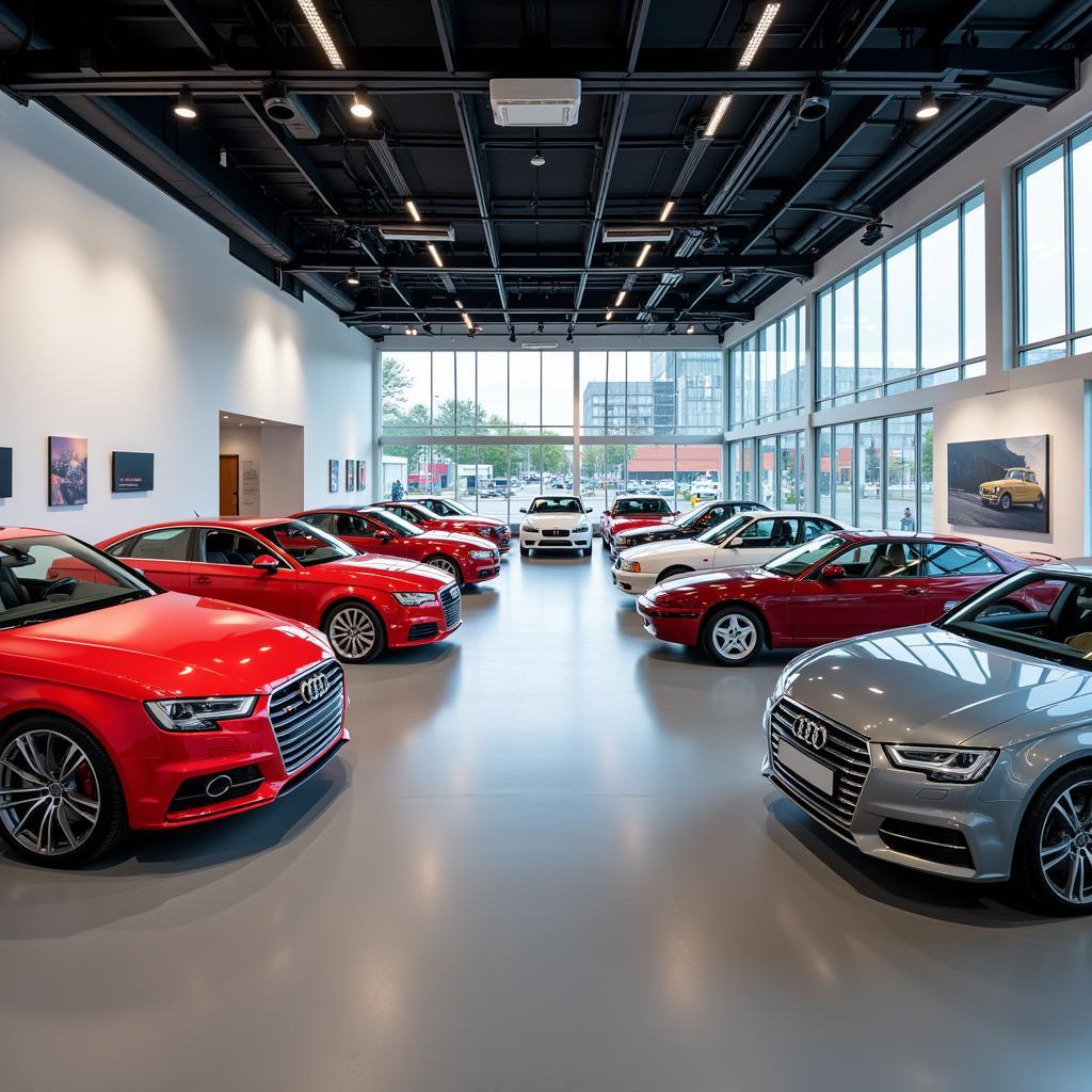 Ausstellungsstücke im Audi Museum Ingolstadt