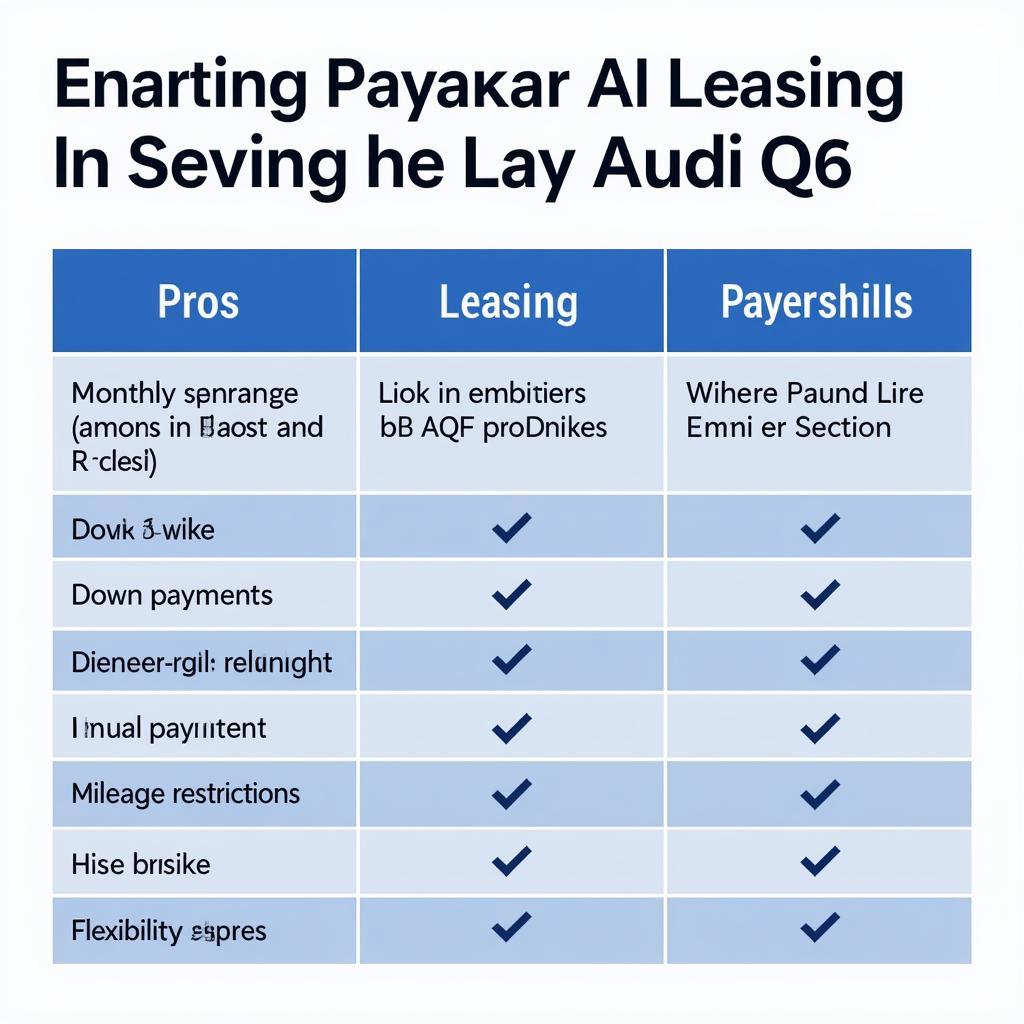 Leasing vs. Kauf eines Audi Q6