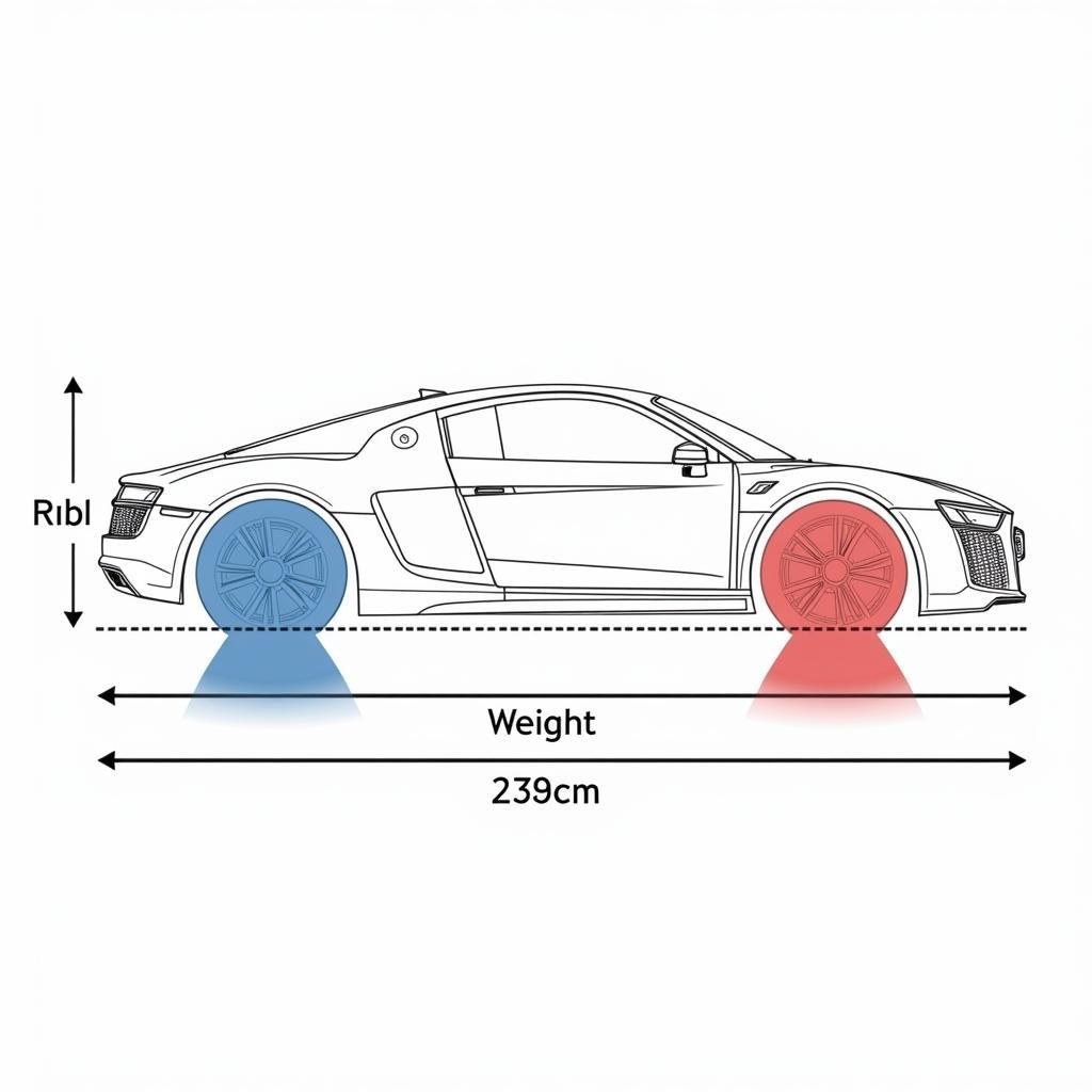 Gewichtverteilung des Audi R8