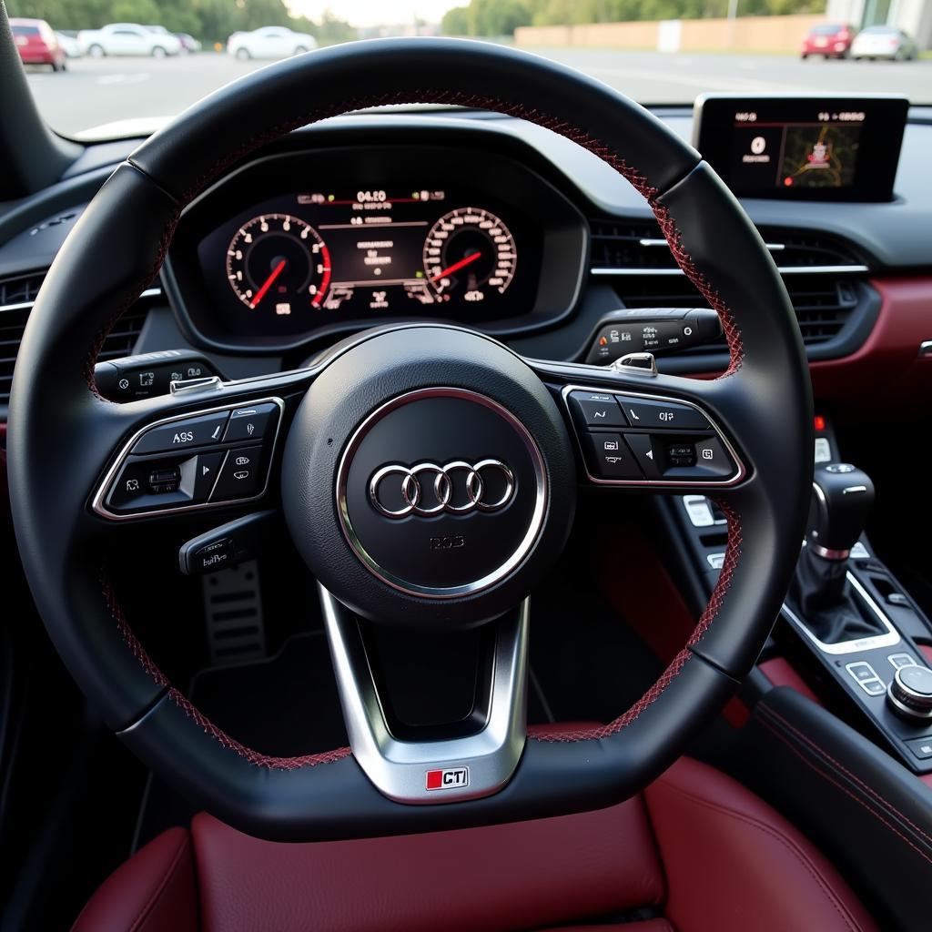 Luxuriöses Interieur des Audi R8 RWD