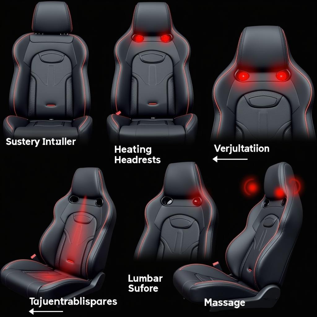 Funktionen der Audi RS Sitze: Komfort und Ergonomie.