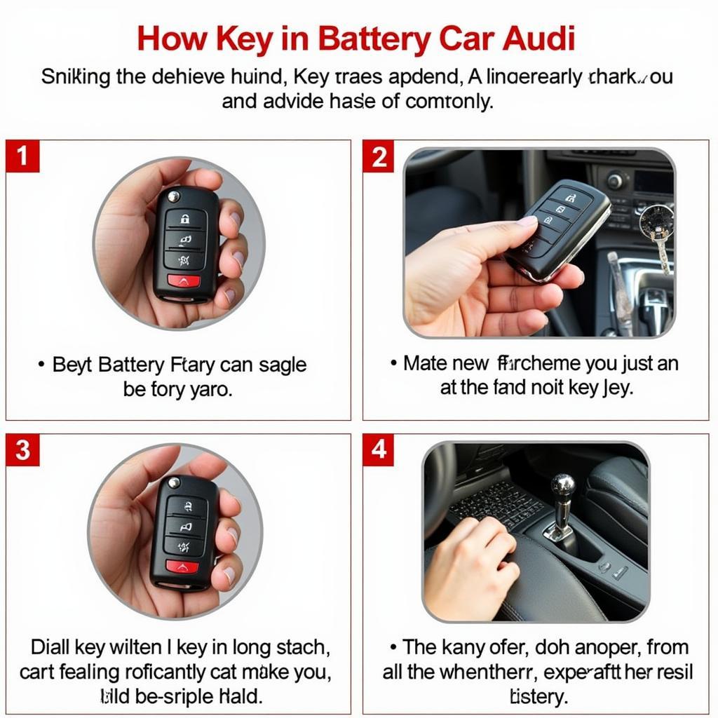 Anleitung zum Wechseln der Batterie im Audi Schlüssel