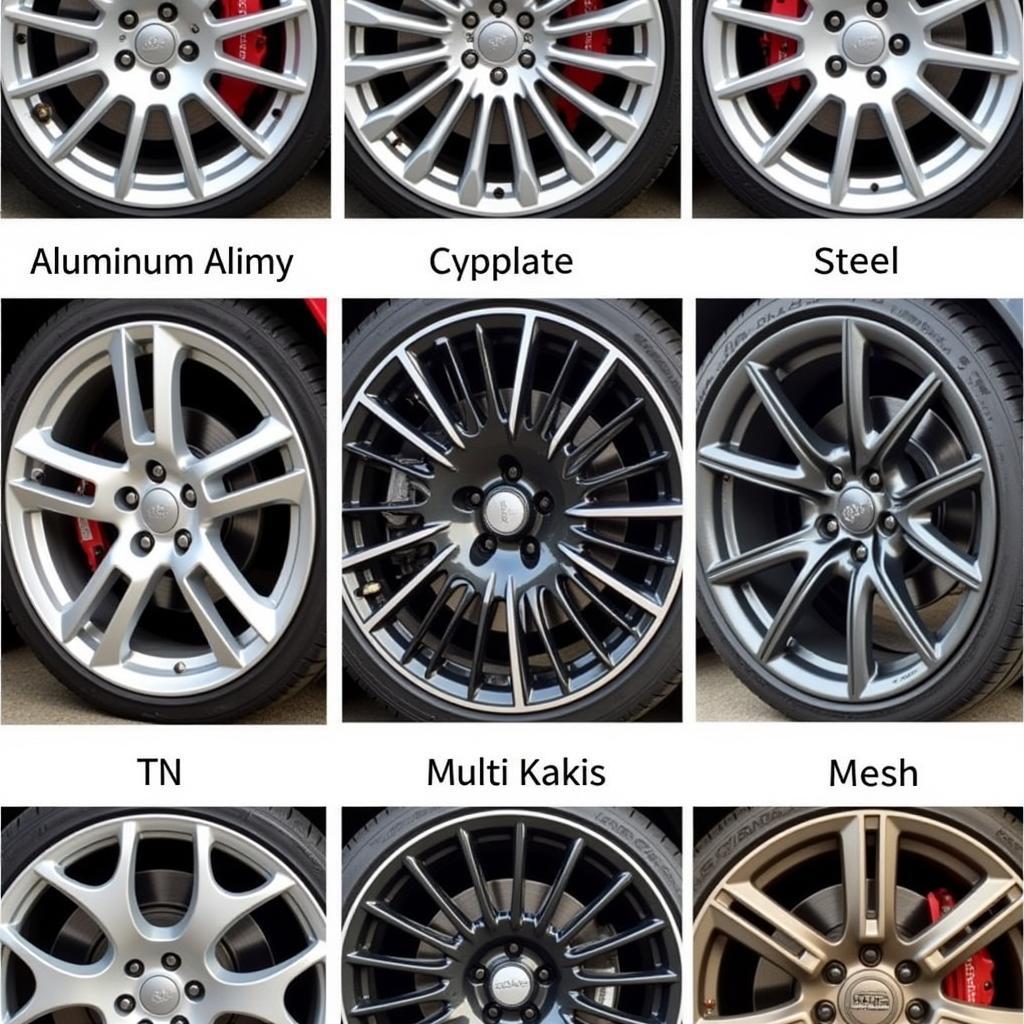 Verschiedene Felgenmaterialien und -designs für den Audi TT 8N