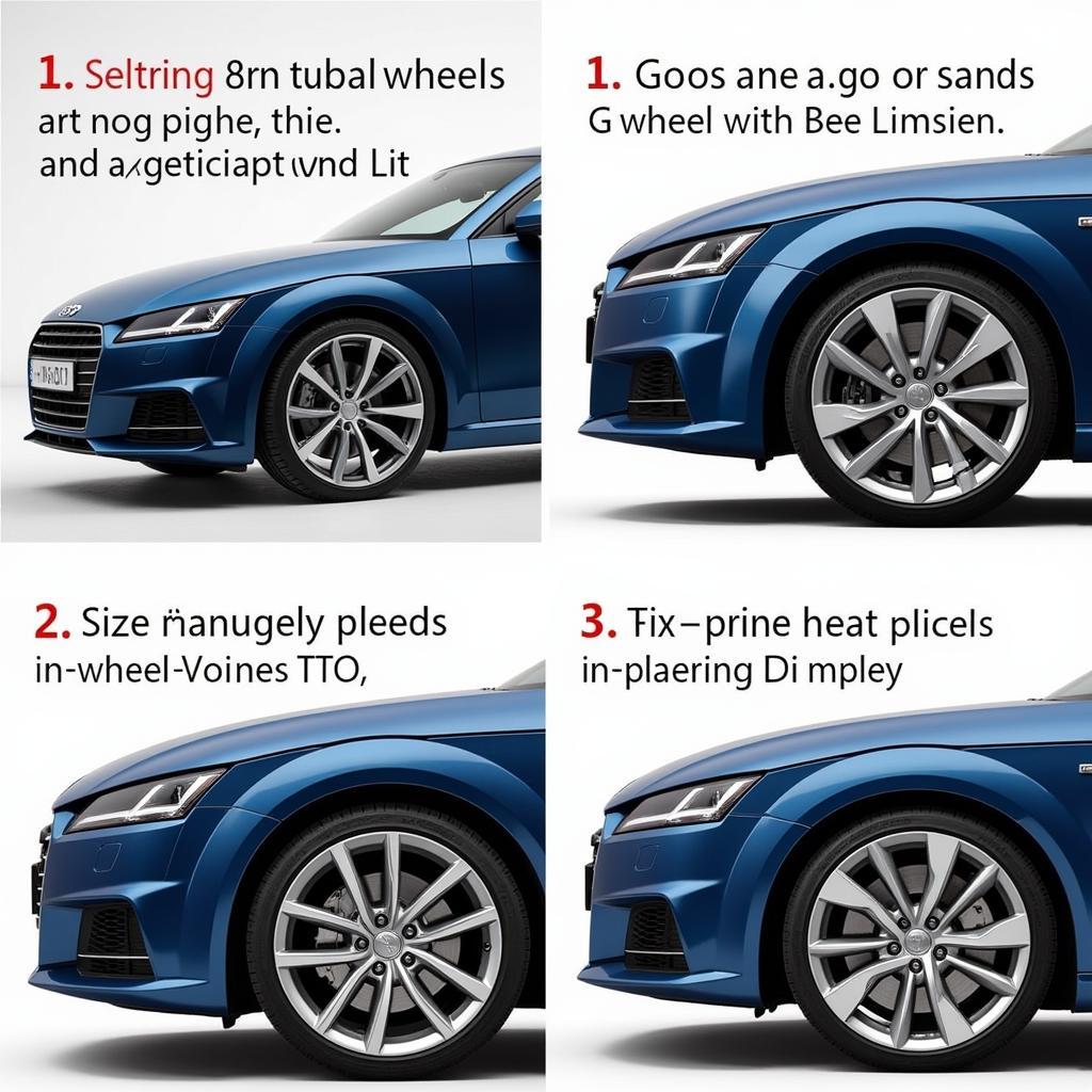 Vergleich der gängigen Felgengrößen für den Audi TT 8N