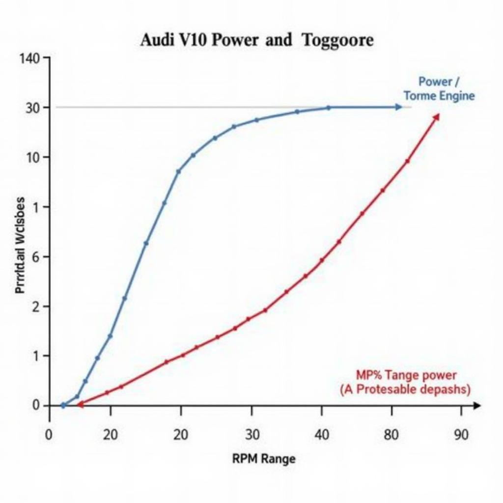 Leistungskurve des Audi V10 Motors
