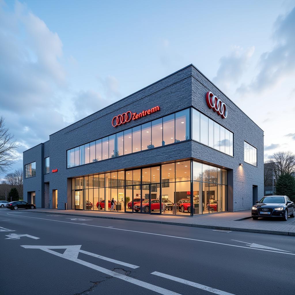 Audi Zentrum München Albrechtstraße: Ein modernes und einladendes Gebäude.