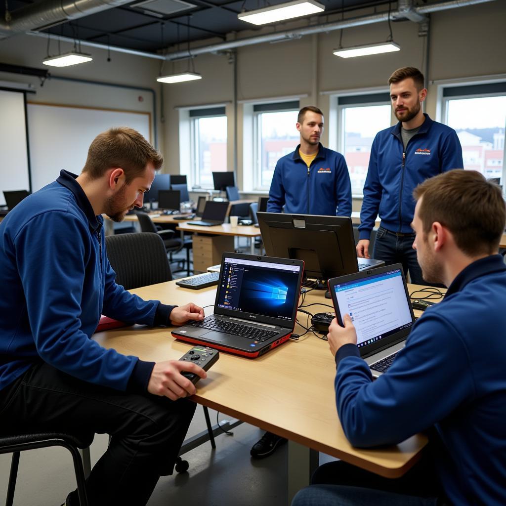 Ausbildung von Automechanikern in Tschechien mit Fokus auf Diagnosegeräten