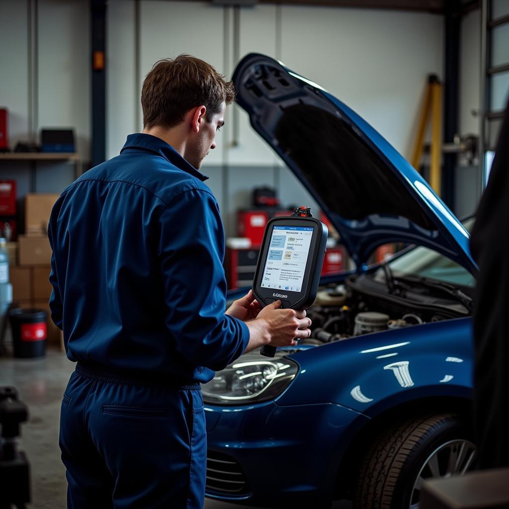 Auto Hühn Diagnose in der Werkstatt