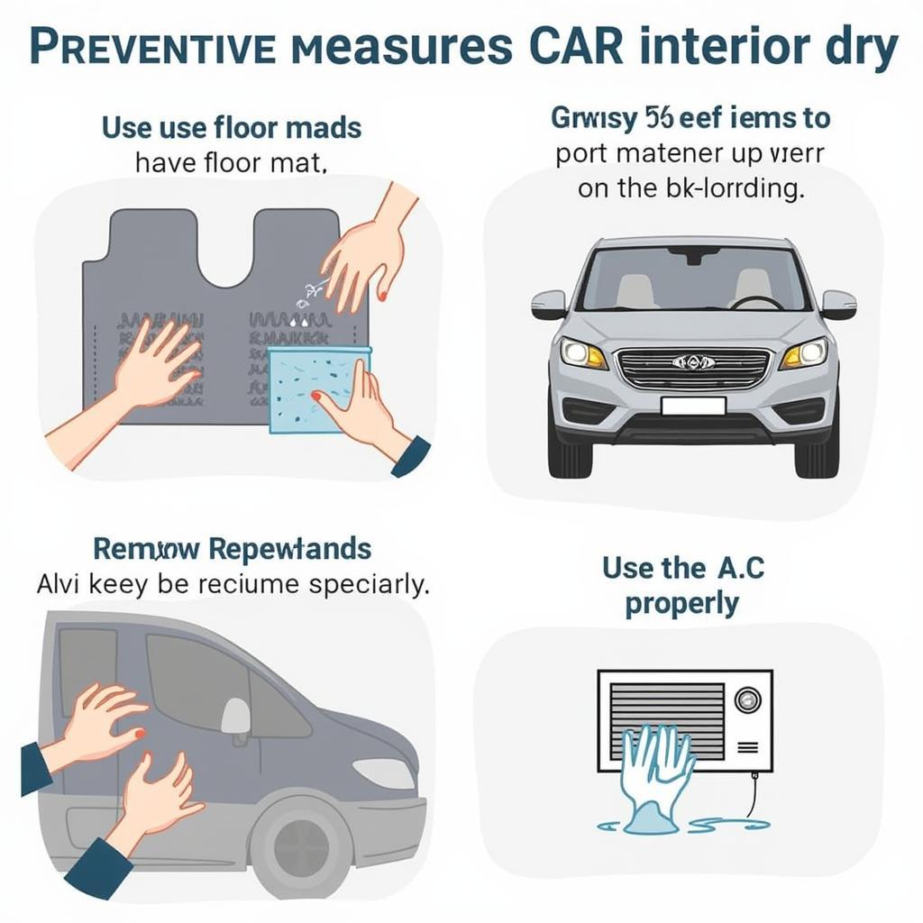 Tipps zum Trockenhalten des Autoinnenraums