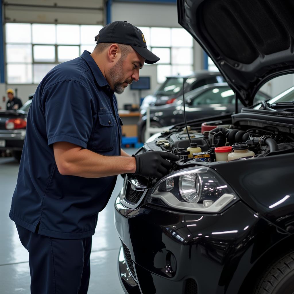 Regelmäßige Autowartung in der Werkstatt