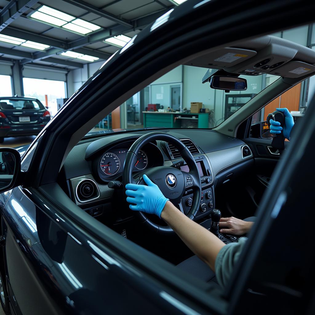 Auto Reparatur in der Werkstatt