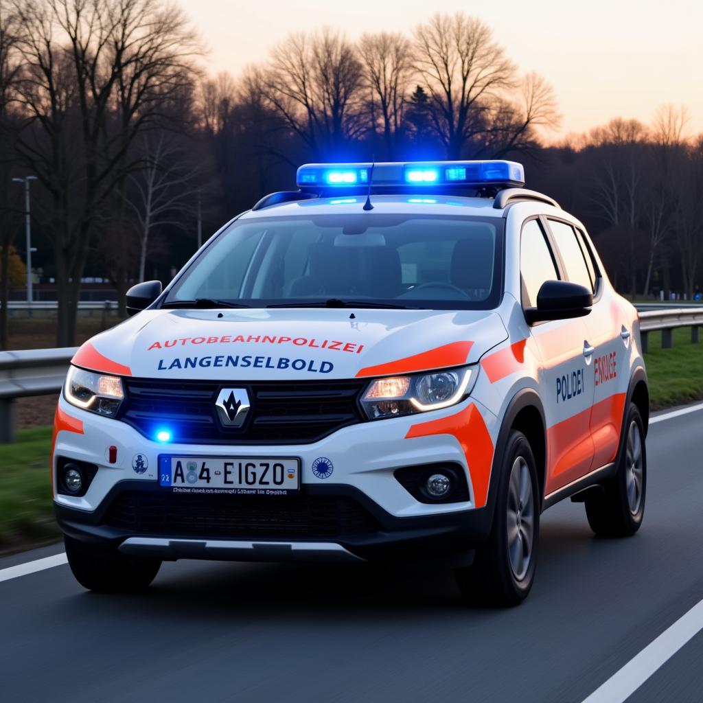 Einsatzfahrzeug der Autobahnpolizei Langenselbold