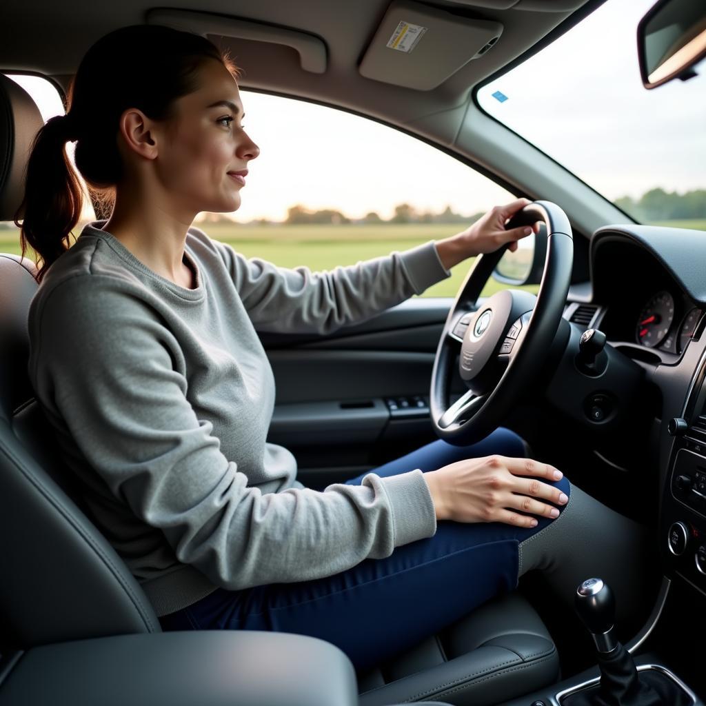 Autofahren mit Gipsbein