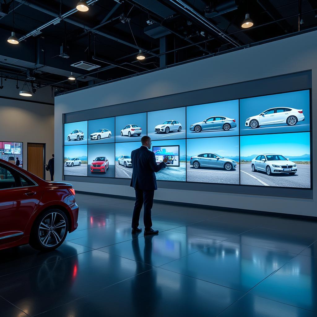 Digitaler Showroom im Autohaus Holme