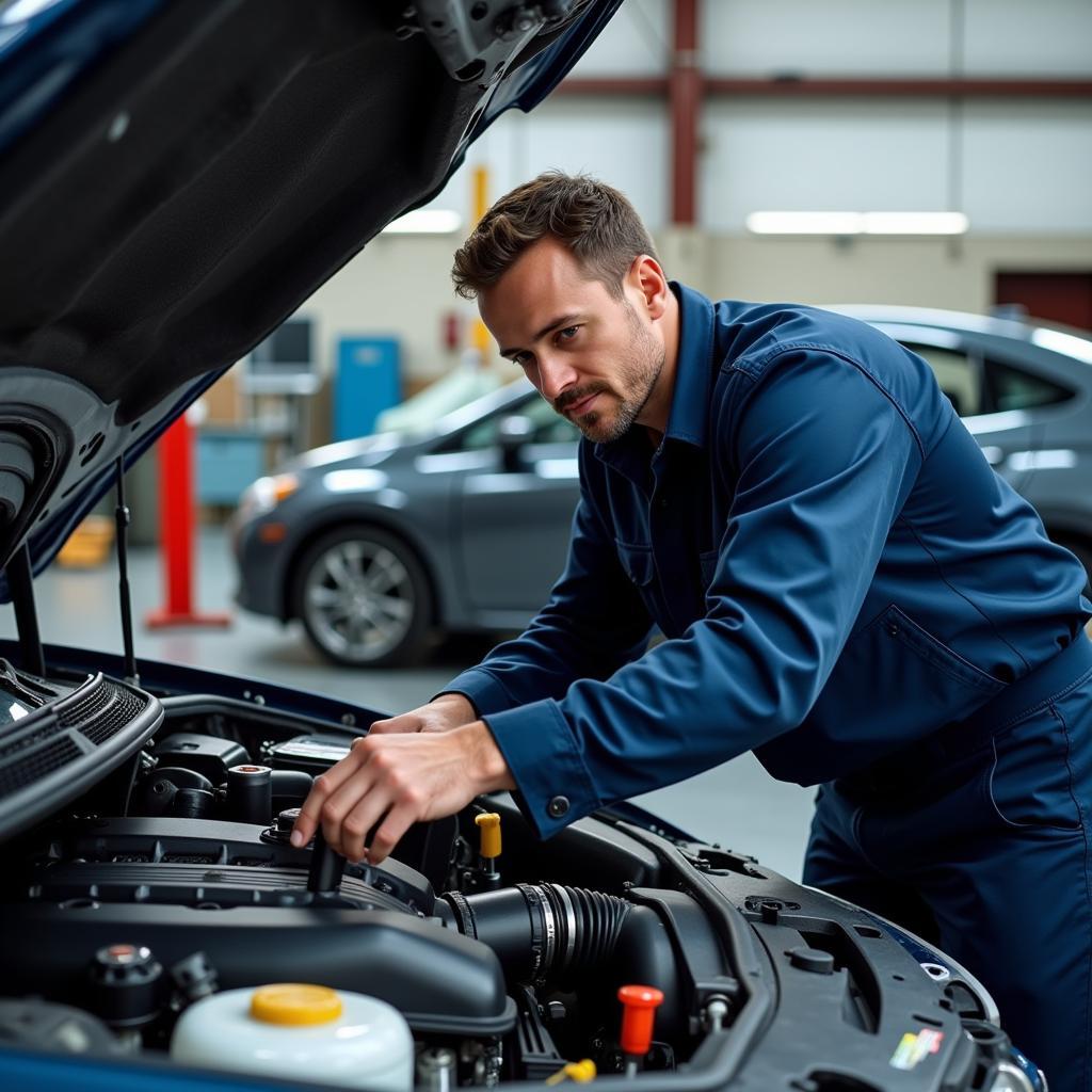 Autoreparatur Werkstatt Motor