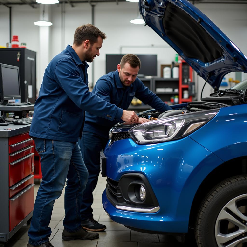 Autoreparatur in einer Werkstatt in der Nähe von Netto Michelstadt