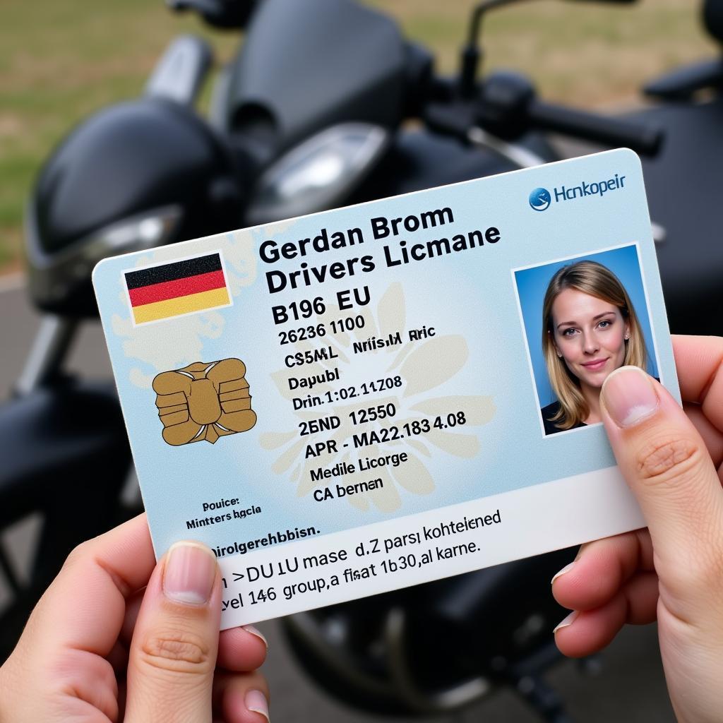 B196 EU Führerschein für Leichtkrafträder