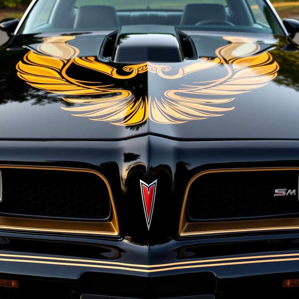 Ein schwarzer Pontiac Bandit Trans Am Special Edition