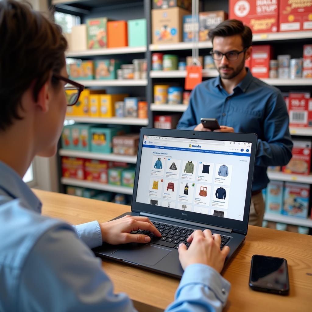 Online vs. Offline Einkauf im Baumarkt Laichingen