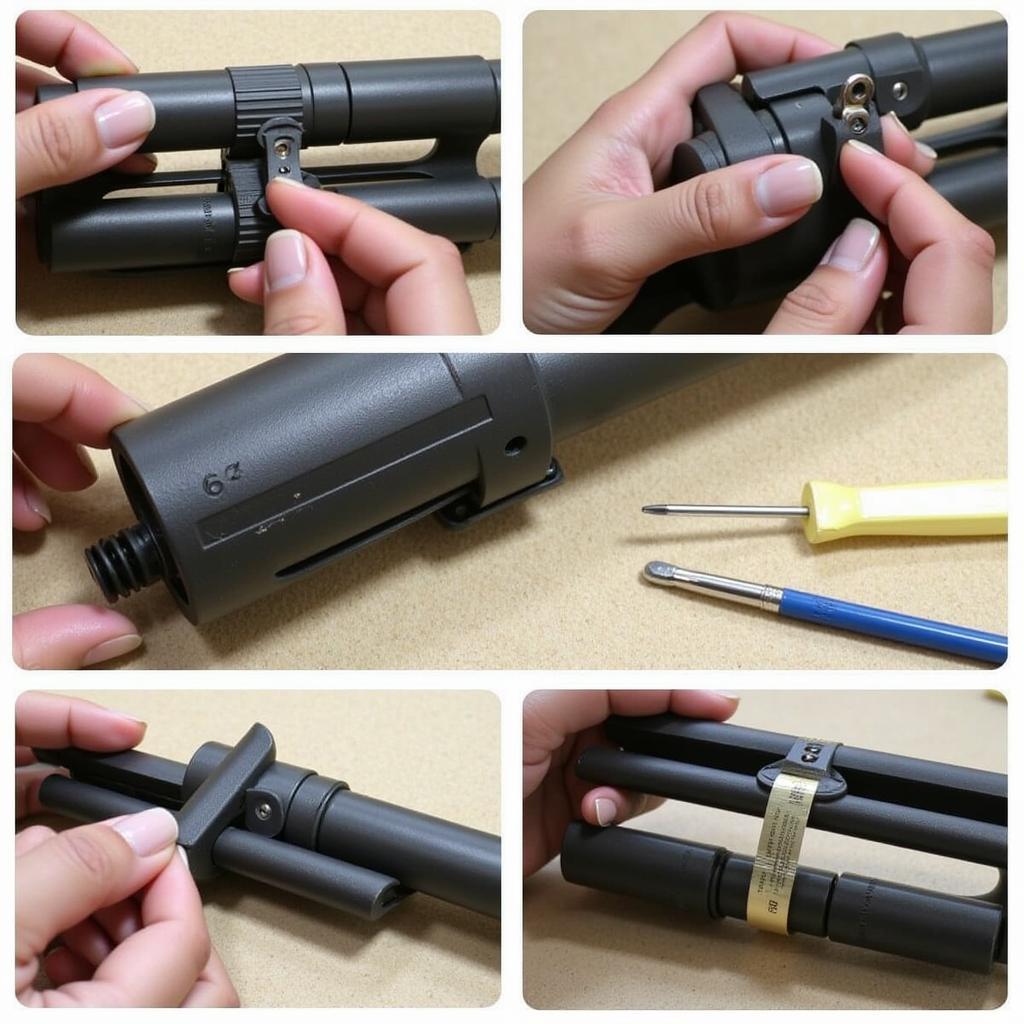 Wartung eines Bead Bazookas: Reinigung und Kontrolle der Dichtungen.