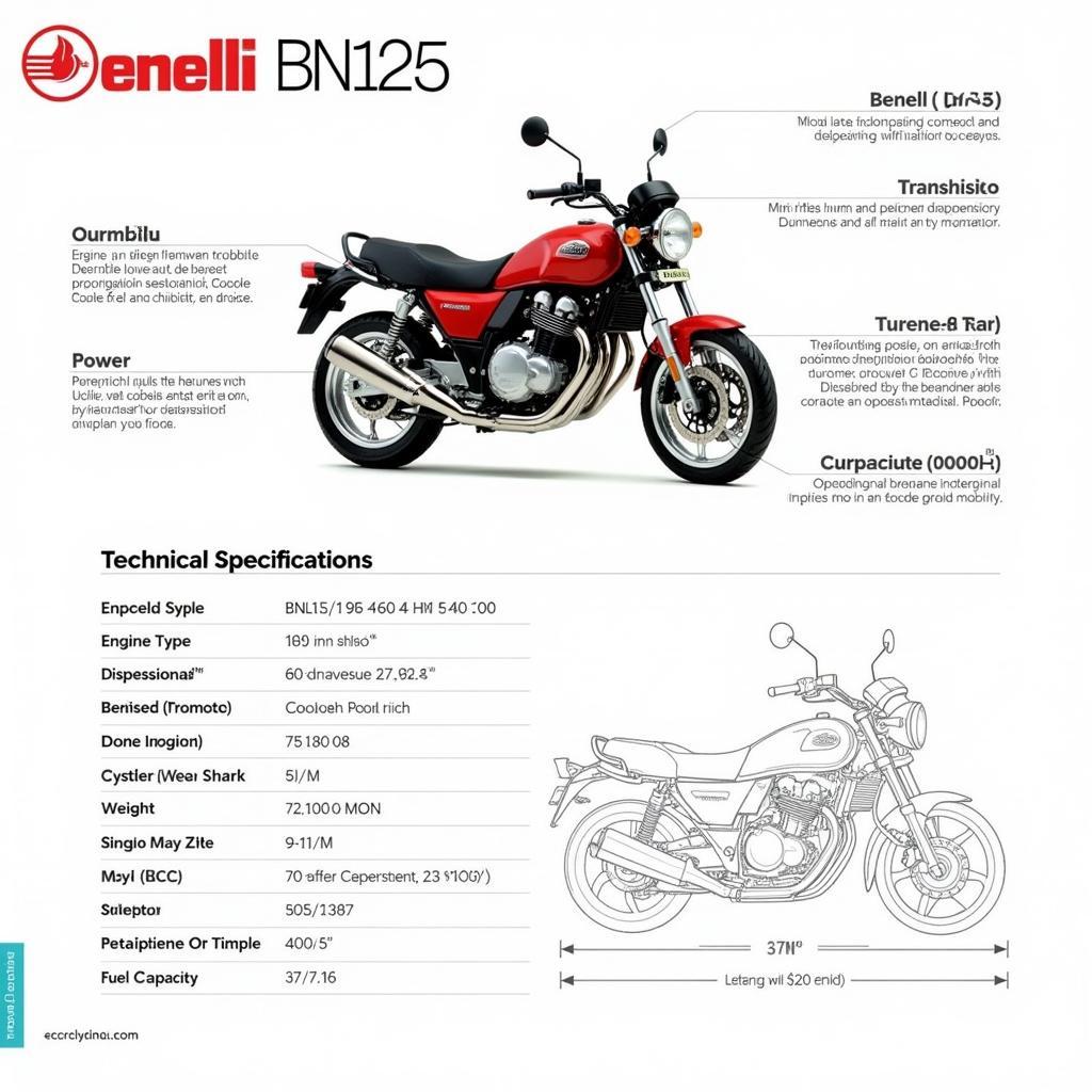 Benelli BN125 Technische Daten