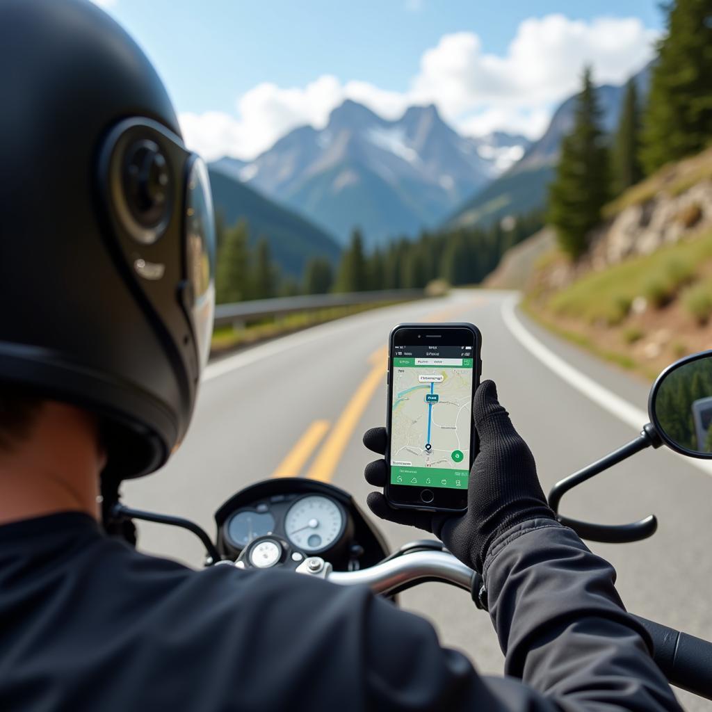 Die beste Motorradtouren App für Navigation auf dem Motorrad