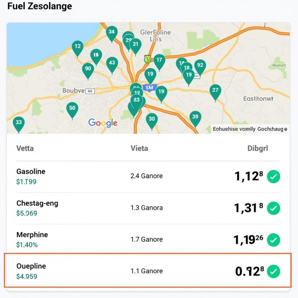 Vergleich der Tankstellenpreise in Vechta